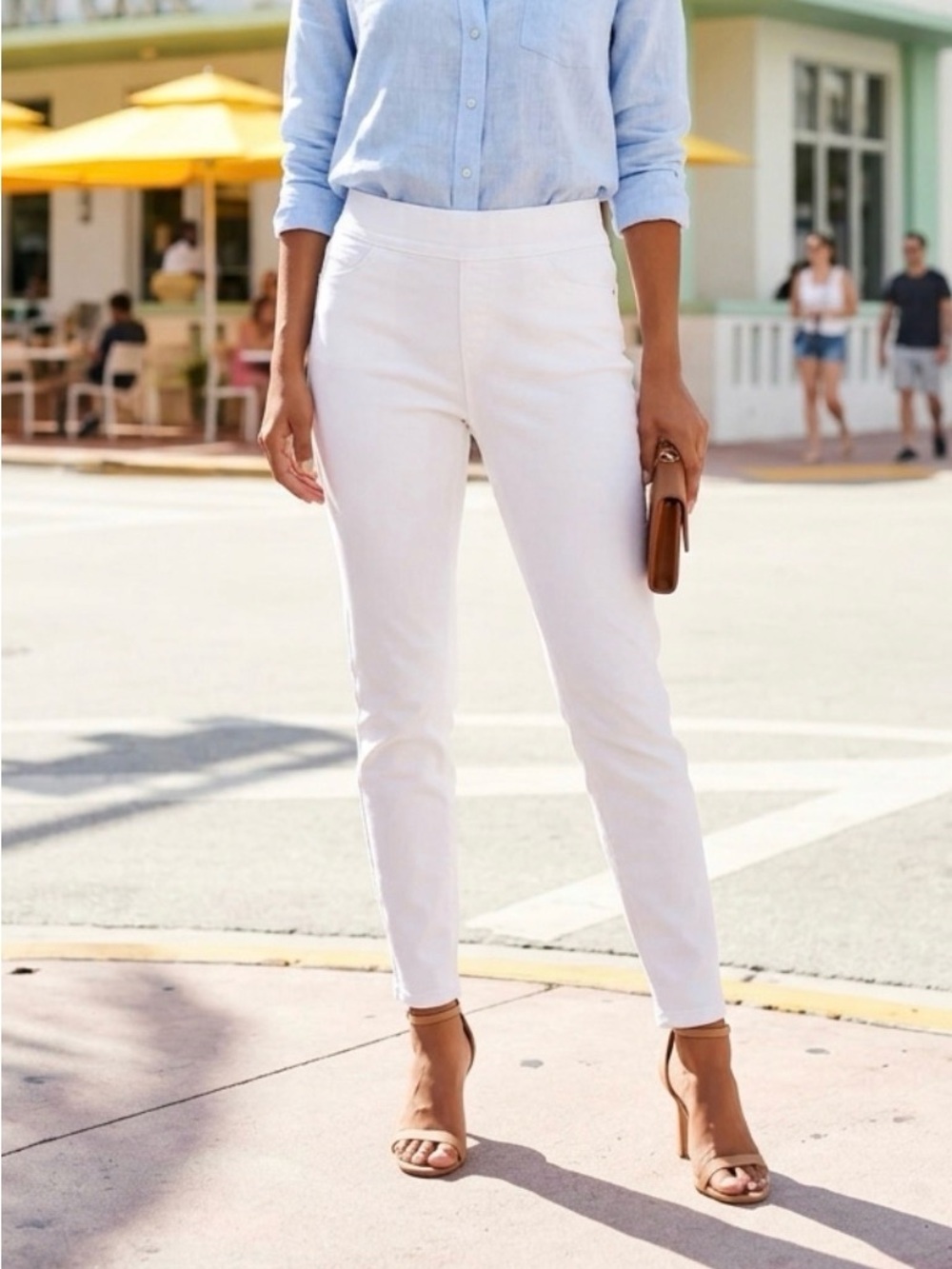 INC International Concepts White Skinny Jeans
